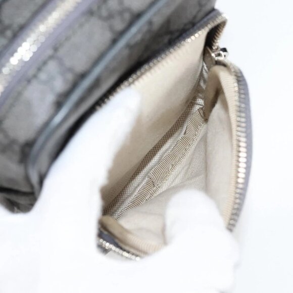 GUCCI Shoulder Bag PVC Gray Silver 752565 Auth 118850M - Picture 13 of 16